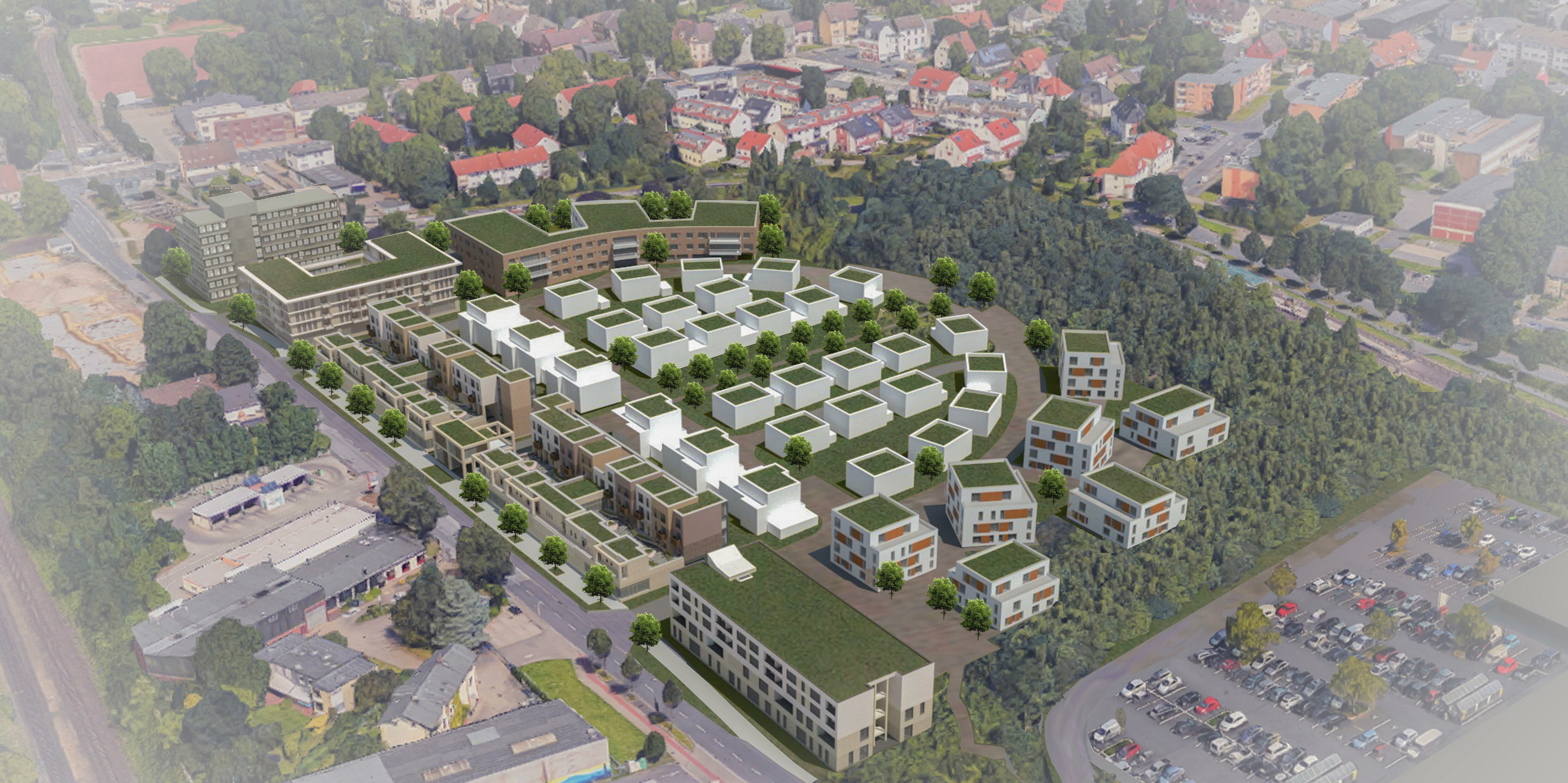 Wohnviertel blueprint